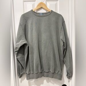 Vintage Men's Faded Green Sweater Made In Canada Ash City Crewneck